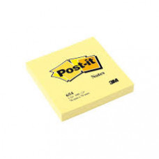 Post-it Notes Yellow 654-1 76x76mm 100 sheet pads