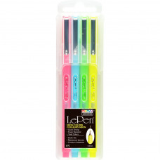 Marvy Le Pen Set 4 Neon