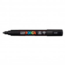 Uni Posca Marker Black 1.8-2.5mm Med Bullet - PC-5M