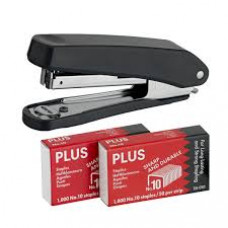 Plus Stapler + 2000 Staples PS10E