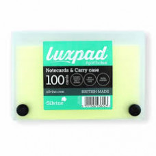 Luxpad Notecards and Carry Case 5x3 Ruled Assorted Colours