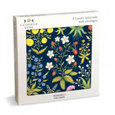 M&G - Medieval Flowers Lux Sq Notecard Wallet 6 Pkt