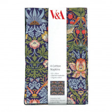 M&G - Strawberry Thief Cotton Napkin Set 4