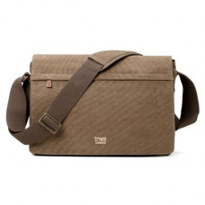 Classic Flap Front Messenger Bag - Brown