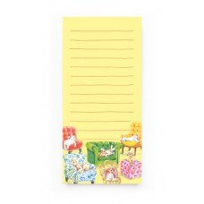 Magnetic Shopping List Dogs on chairs