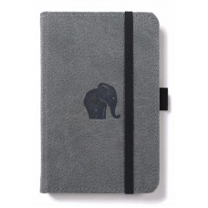 Dingbats* Wildlife A4+ Grey Elephant Notebook - Dotted