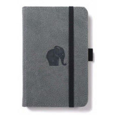 DINGBATS WILDLIFE POCKET GREY ELEPHANT NOTEBOOK A6 GRAPH