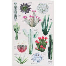 Now Designs - Botanical Cacti - Printed Tea Towel