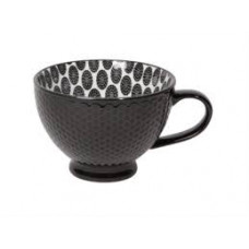 Now Designs - Black Stamped - Latte Stoneware Mug