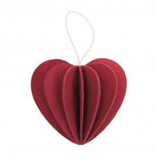 Lovi Heart 4.5 cm dark red