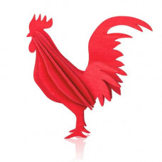 Lovi Rooster 10 cm bright red