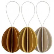 Lovi Eggs 7cm golden mix (3pcs)