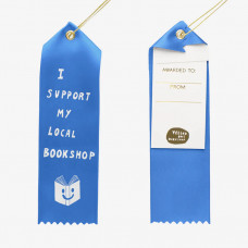 Award Ribbon Note - Support Local Bookshops