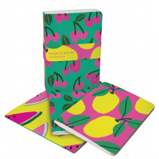 Roger La Borde - Cute Fruit Set of 3 - A6 NoteBooks