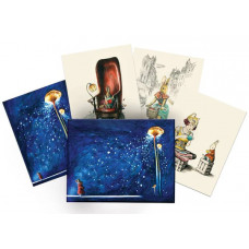 Roger La Borde - Blue Mondoodle 8 Pkt - Boxed Notecards