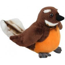 NZ Bird Mini Finger Soft Toy - Mini Fantail 12cm