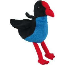 NZ Bird Mini Finger Soft Toy - Mini Pukeko 12cm