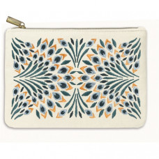 Punch Studio - Peacock Fan - Embroidered Pouch