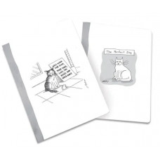 The New Yorker - Cat Cartoon Set of 2 - Notebook