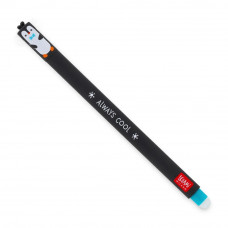 Legami Erasable Gel Pen Penguin: Turquoise Ink