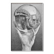 Magnet Hand With Reflecting Sphere M.C. Escher