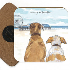 Little Dog Laughed - Growing Old - Coaster
