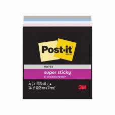 Post-it Super Sticky Notes 654-5SSNE 76x76mm Simply Serene; Pack of 5