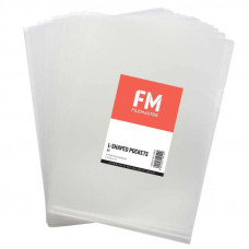 FM Pocket L Shape Clear A4 Clear 12 Pack Hangsell