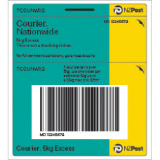 NZ Post Ticket >5kg Courier N/Wide Excess TCOUNWXS22
