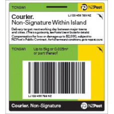 NZ Post Courier Within Island Base Prepaid Ticket TCNSWI22