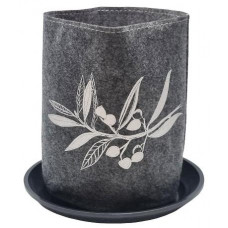 Jo Luping Design - Olives On Mid Grey - Ecofelt Growbag