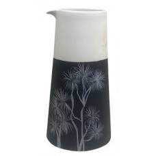 Jo Luping Design - Ti Kouka White On Black - Porcelain Jug