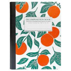 Decomposition - Notebook - Ruled - Large - Orange