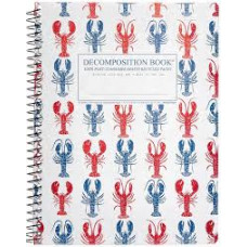 Decomposition - Spiral Notebook - Ruled - Large - Lobsters