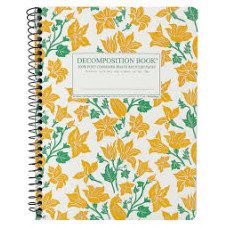 Decomposition - Spiral Notebook - Ruled - Large - Squash Blossoms