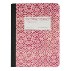 Decomposition - Notebook - Ruled - Large - Red Tile