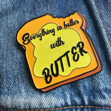 Enamel Pin - Two Lippy Ladies - Everything is Better with Butter