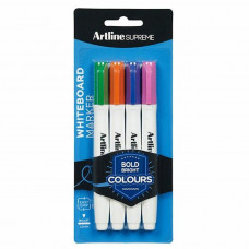 Artline Supreme 4pk Whiteboard Marker Brights