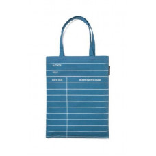 Library Card: Denim Tote Bag