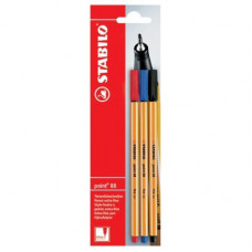 Stabilo Point 88 Assorted 3 Pk Hs