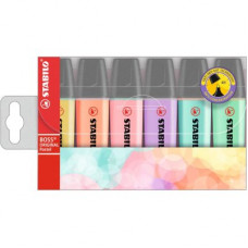 Stabilo Boss Pastel Highlighter Wallet 6