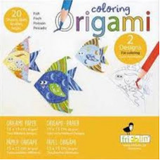 Coloring-Origami; Fishes; 20 Sheets 15 Cm X 15 Cm