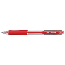 Uni Laknock 0.7mm Retractable Fine Red SN-100