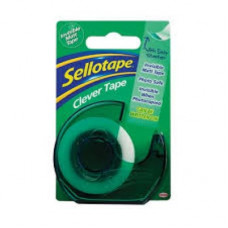 Sellotape Clever Tape 18mmx25m On Dispenser