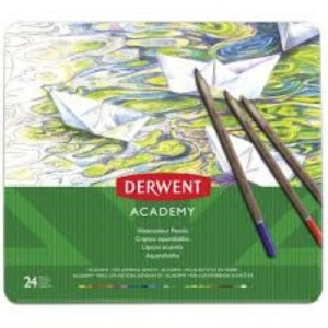 Derwent Academy Watercolour Pencil Tin 24