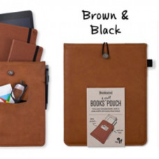 Books & Stuff Pouch Brown