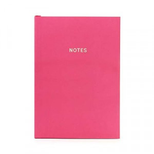 Cerise Colourblock A5 Notebook, 160 Lined Pages