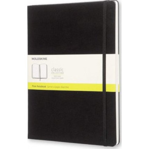 Moleskine Classic Hard Cover Notebook Plain Extra Large Black