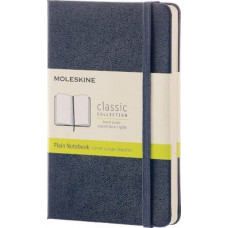 Moleskine Classic Hard Cover Notebook Plain Pocket Sapphire Blue