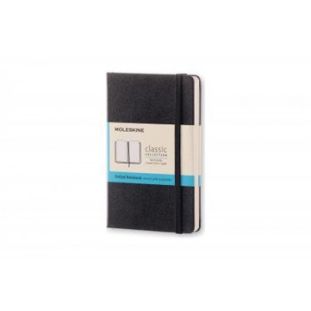 Moleskine Classic Hard Cover Notebook Dot Grid Pocket Black